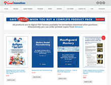 Tablet Screenshot of goodinnovations.com